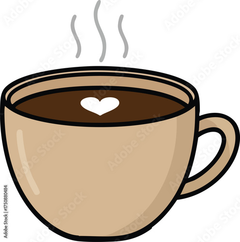 cup of coffee with steam