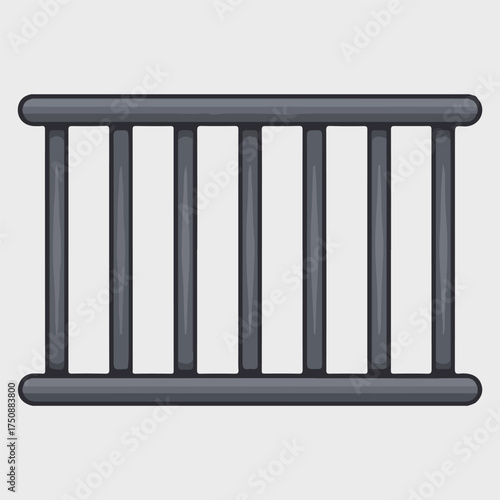 Jail Cell & Prison Bars Icon – Security, Arrest and Criminal Justice Design