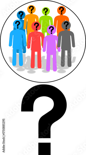 Question Mark Identity Concept People