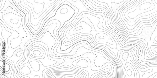 Black and white lines seamless Topographic map patterns,its very attractive and gorgeous. topography line map. Vintage outdoors style.Abstract topo contour map on white background, Topographic map Top