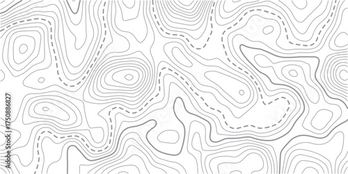 Black and white lines seamless Topographic map patterns,its very attractive and gorgeous. topography line map. Vintage outdoors style.Abstract topo contour map on white background, Topographic map Top