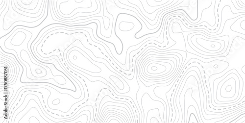 Black and white lines seamless Topographic map patterns,its very attractive and gorgeous. topography line map. Vintage outdoors style.Abstract topo contour map on white background, Topographic map Top