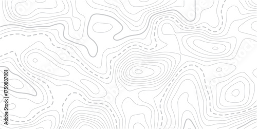Black and white lines seamless Topographic map patterns,its very attractive and gorgeous. topography line map. Vintage outdoors style.Abstract topo contour map on white background, Topographic map Top