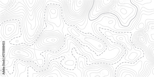 Black and white lines seamless Topographic map patterns, topography line map. Vintage outdoors style.Abstract topo contour map on white background, Topographic map Topographic contour lines map seamle