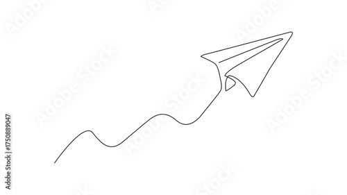Flying Paper Plane Motion – Representing Imagination, Playfulness, and Freedom