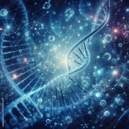 Intricate DNA Model Close-Up