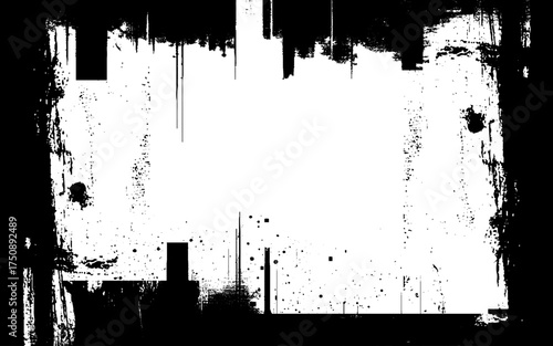 Grunge Frame Overlays: Featuring weathered textures, sharp frames, and high-resolution renders. They're perfect for adding an artistic, vintage. Black border frame