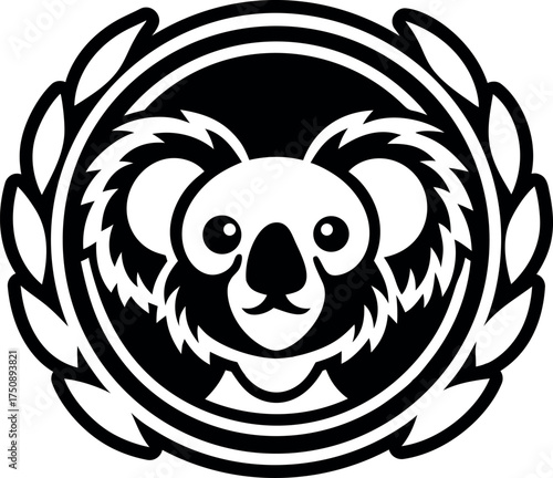 Filled style icon showing koala symbol
