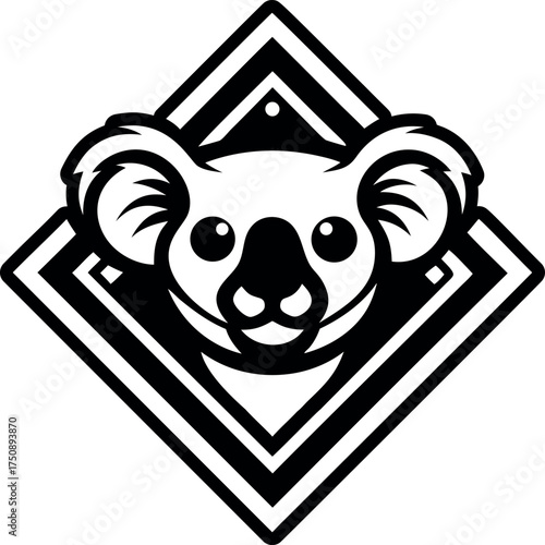 Filled style icon showing koala symbol
