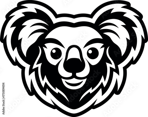 Filled style icon showing koala symbol
