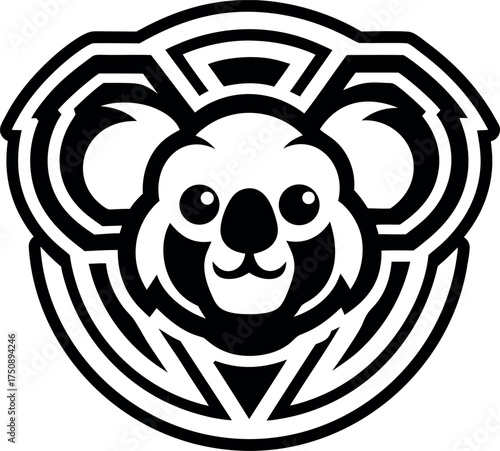 Filled style icon showing koala symbol
