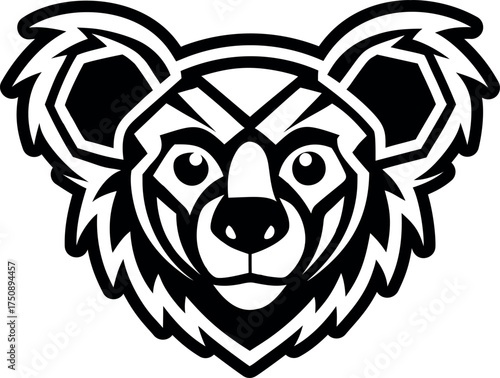 Filled style icon showing koala symbol
