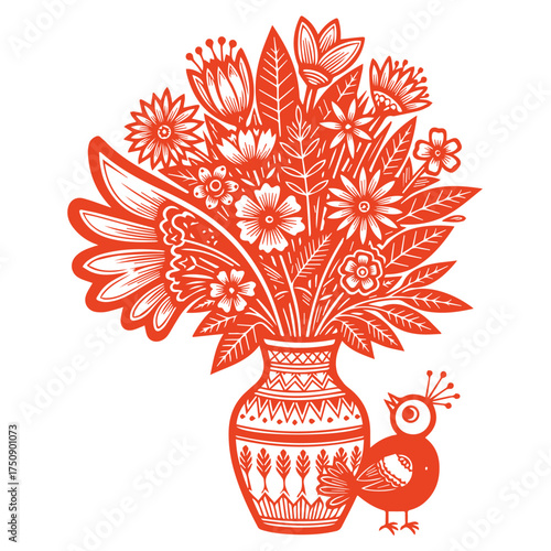 flowers in vase