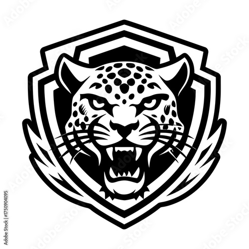 A filled style icon representing a tiger logo