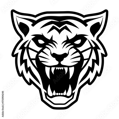 A filled style icon representing a leopard symbol