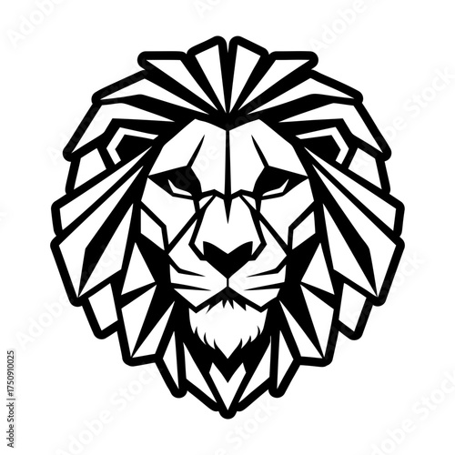Glyph style icon showing a lion head
