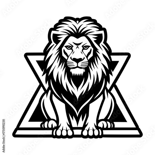 A filled style icon representing a leo mascot
