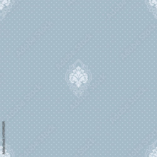 Damask modern seamless pattern element. Vintage classical old fashioned damask ornament, seamless texture for wallpapers, textile.