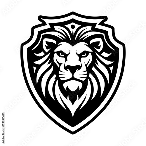 Glyph style icon showing a lion head
