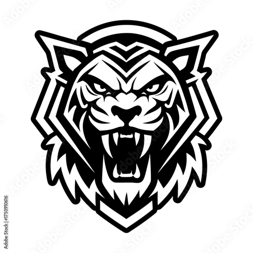 A filled style icon representing a leo mascot