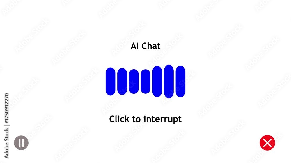 Abstract Futuristic Chat AI User Interface In Action, Artificial AI ...