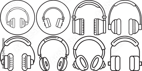 Headphone Linear Icon Series