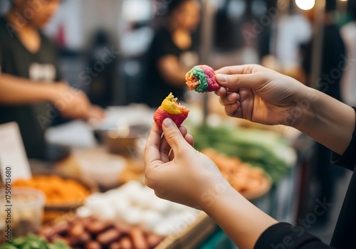 Wallpaper Mural Vibrant Bazaar Culinary Exploration Torontodigital.ca