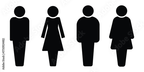 Man and woman icon vector symbol .