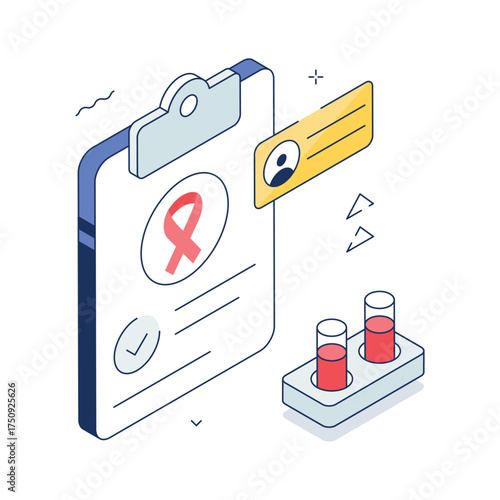 Isometric medical report for disease awareness, prevention, and patient education.