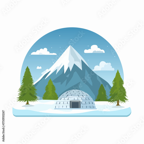 Winterliche Berglandschaft