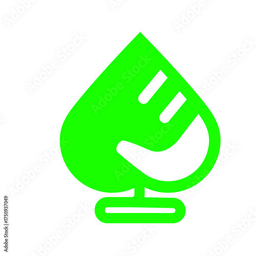The latest love and hibiscus leaf icons in various shapes and colors