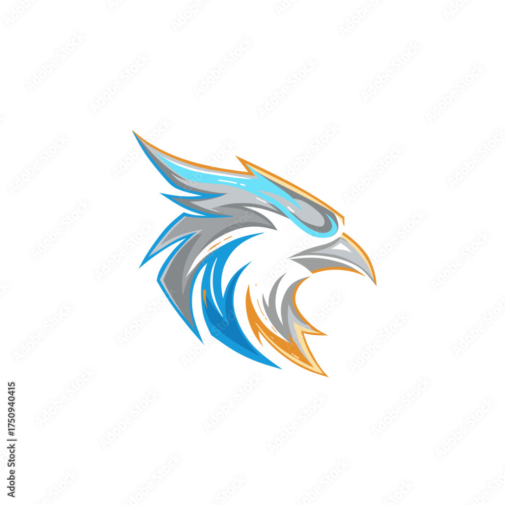 Obraz premium Modern Eagle Head Logo Vector | No background 