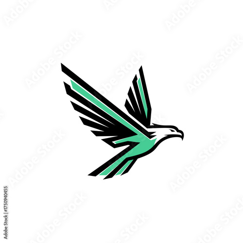 Modern Eagle Logo Design Vector - Abstract Flying Bird Symbol Logo 