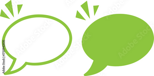 Speech Bubble Icon – Comic Book Message Box and Blank Dialog Frame Illustration