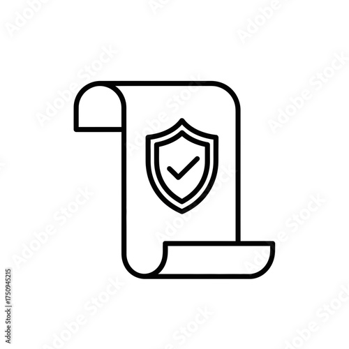 Data Privacy and Security Policy Outline Icon