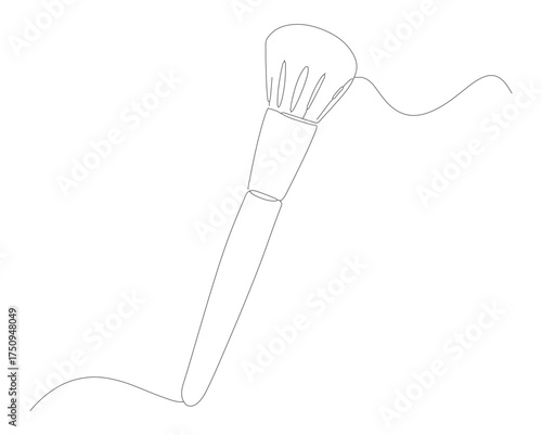 Outline Delicate Sketch Brush Makeup Tool Artistic Cosmetic Accessory