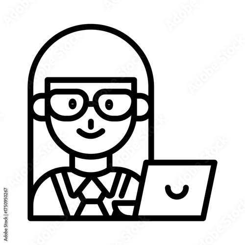 Business woman icon