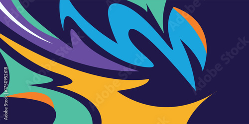 Graffiti vector colorfull patten wallpaper  art
