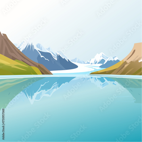 Gletschersee im Hochgebirge