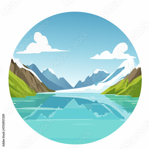 Gletschersee im Hochgebirge