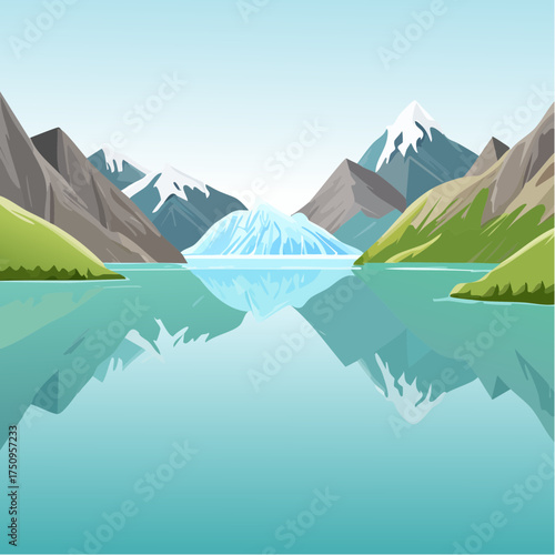 Gletschersee im Hochgebirge
