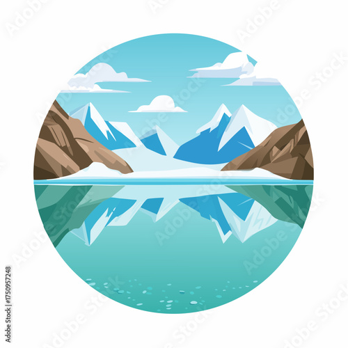 Gletschersee im Hochgebirge