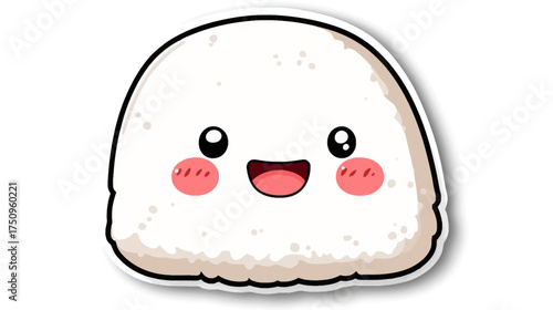 Cool Onigiri Character Wearing Sunglasses in Street Style Art Illustration