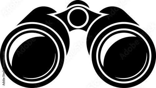 binoculars silhouette vector illustration