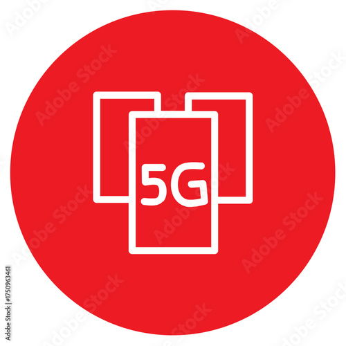 5G Icon Rounded Logo