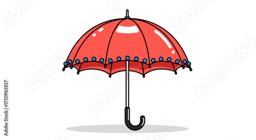 Man climbing stairs to reach a flag