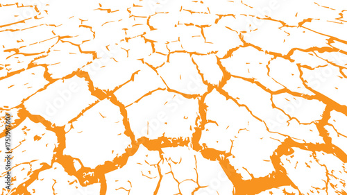 Cracked white wall texture. Surface cracks and fissures in ground. crack concrete white wall. Cracked soil texture transparent. Surface cracks and fissures in ground.	