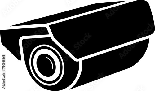 CCTV silhouette vector illustration