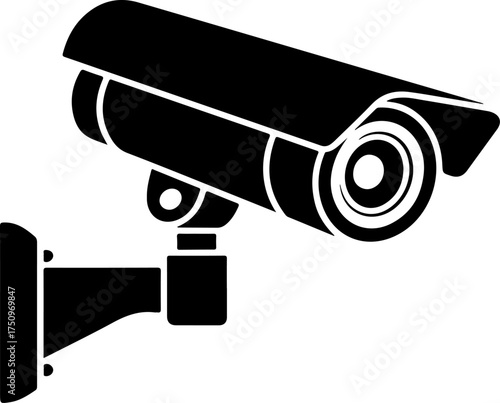 CCTV silhouette vector illustration