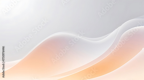 Soft pastel waves flowing abstract background with subtle gradient colors